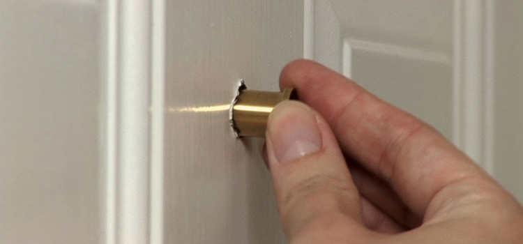 peephole door repair in Lafayette