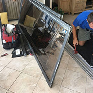 sliding glass door frame repair Lafayette
